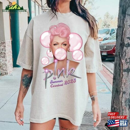 Comfort Colors P!Nk Summer Carnival 2023 Trustfall Album Tee Pink Singer Tour Sweatshirt Hoodie