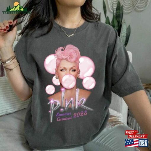 Comfort Colors P!Nk Summer Carnival 2023 Trustfall Album Tee Pink Singer Tour Sweatshirt Hoodie