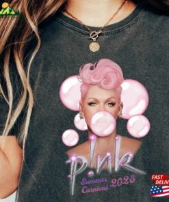 Comfort Colors Pink Summer Carnival 2023 Trustfall Album Tee Singer Tour Music Festival Shirt Concert Apparel Hoodie Sweatshirt