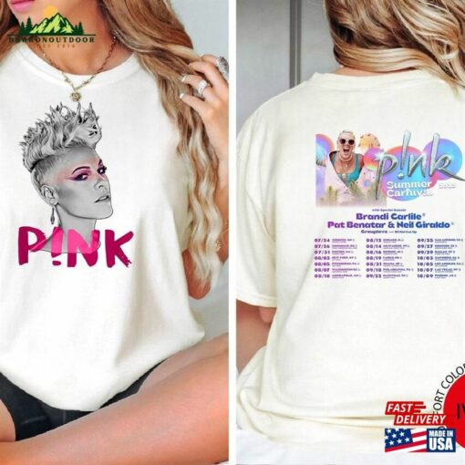 Comfort Colors Pink Summer Carnival 2023 Trustfall Album Tee Singer Tour Music Festival Shirt Concert Apparel Unisex Classic