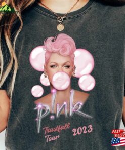 Comfort Colors Pink Trustfall Tour 2023 Album Tee Singer Music Festival Shirt Concert Apparel Hoodie Classic