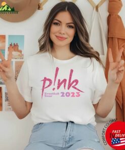 Comfort Colors Pink Trustfall Tour 2023 Album Tee Singer Music Festival Shirt Concert Apparel Unisex T-Shirt