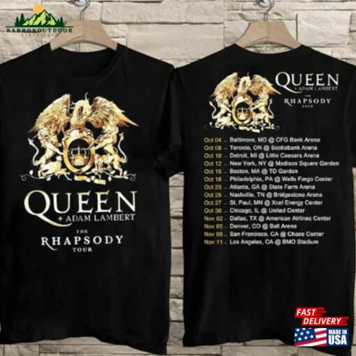 Comfort Colors Queen Adam Lambert The Rhapsody Tour 2023 T-Shirt Rock Band Hoodie