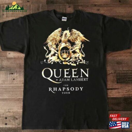 Comfort Colors Queen Adam Lambert The Rhapsody Tour 2023 T-Shirt Rock Band Hoodie