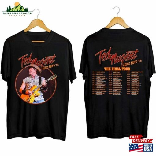 Comfort Colors Ted Nugent Adios Mofo 2023 Tour Shirt Final Fan Unisex Hoodie