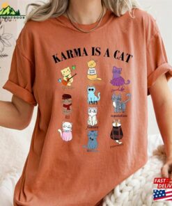 Comfort Colors Tee Karma Is A Cat Shirt Funny Unisex Classic Comfort Colors Tee Karma Is A Cat Shirt Funny Unisex Classic