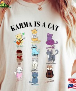 Comfort Colors Tee Karma Is A Cat Shirt Funny Unisex Classic