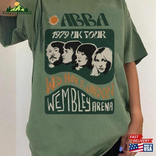 Comfort Colors The Abba T-Shirt Retro 1979 Uk Tour Sweatshirt Gift For Fan