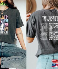 Comfort Colors The Eras Tour 2 Sides Shirt 2023 T-Shirt Midnights Album Unisex Hoodie