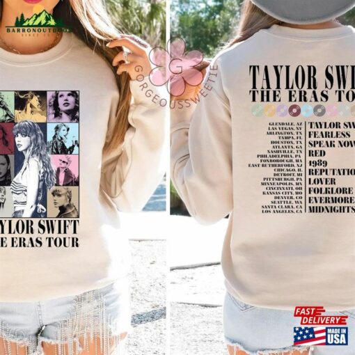 Comfort Colors The Eras Tour 2 Sides T-Shirt Taylor Swiftie Shirt 2023 Classic Unisex