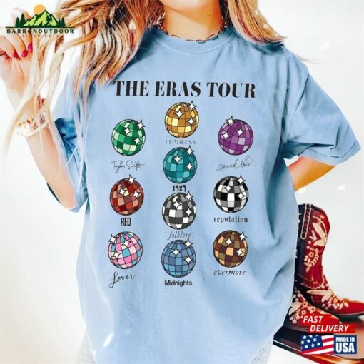 Comfort Colors The Eras Tour T-Shirts Disco Ball Shirt Taylor 2023 Unisex Sweatshirt