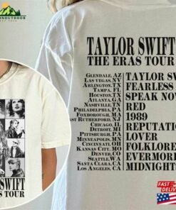 Comfort Colors Ts Eras Tour Merch Dates On Back 2 Sided Tee Classic T-Shirt