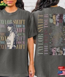 Comfort Colors Ts Eras Tour Merch Dates On Back 2 Sided Tee T-Shirt Sweatshirt