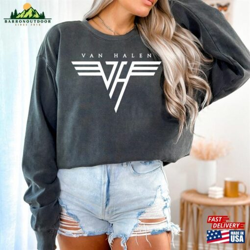 Comfort Colors Van Halen Sweat Edie Hoodie T-Shirt Classic
