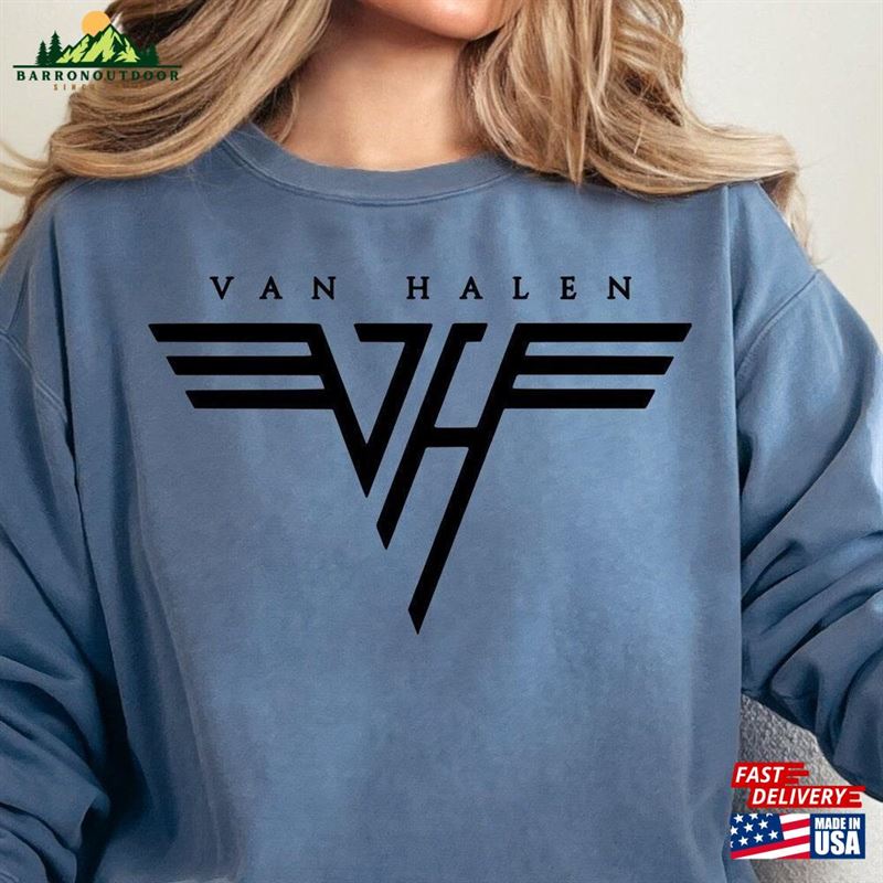 Comfort Colors Van Halen Sweat Edie Hoodie T-Shirt Classic Comfort Colors Van Halen Sweat Edie Hoodie T-Shirt Classic