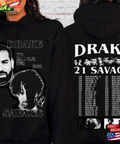 Comfort Colors Vintage Drake 21 Savage Tour Rescheduled T-Shirt It’s All A Blur 2023 Shirt Sweatshirt