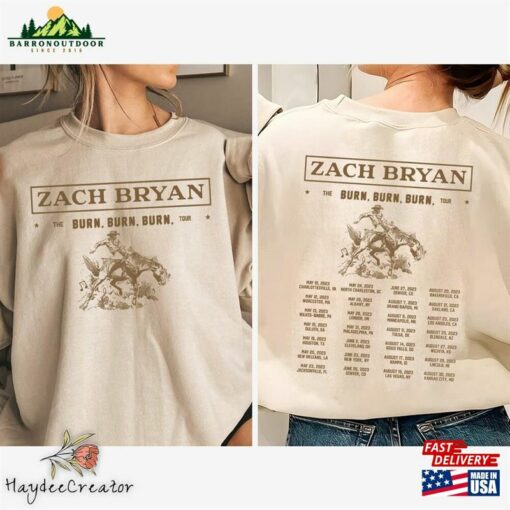 Comfort Colors Zach Bryan Shirt Fan Merch Western Cowboy Hoodie Sweatshirt