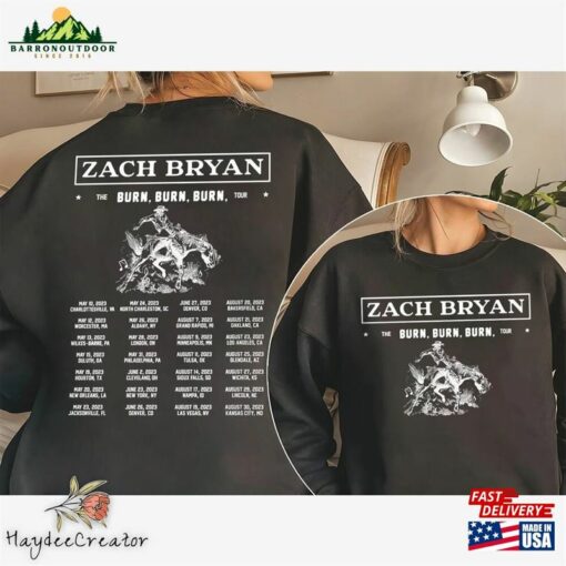 Comfort Colors Zach Bryan Shirt Fan Merch Western Cowboy Hoodie Sweatshirt