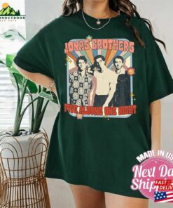 Comfort T-Shirt Five Album One Night Shirt Concert 2023 Retro Unisex Gift Jonas 90 Classic Sweatshirt