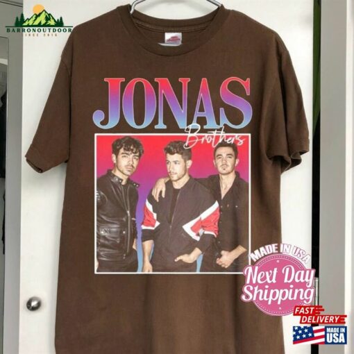 Comfort T-Shirt Five Album One Night Shirt Concert 2023 Retro Unisex Gift Jonas 90 Sweatshirt