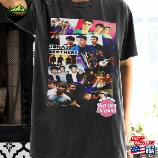 Comfort T-Shirt Five Album One Night Shirt Concert 2023 Retro Unisex Gift Jonas 90 Sweatshirt Classic