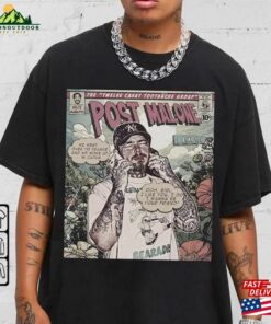 Comic Post Malone 90S Vintage Book Art Twelve Carat Toothache Album World Tour Tickey 2023 Shirt Classic T-Shirt 2 Comic Post Malone 90S Vintage Book Art Twelve Carat Toothache Album World Tour Tickey 2023 Shirt Classic T Shirt 3