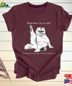 Concert Shirt Karma Is A Cat Hoodie T-Shirt