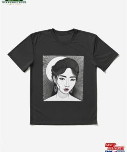Cool Girl Portrait Active T-Shirt Classic