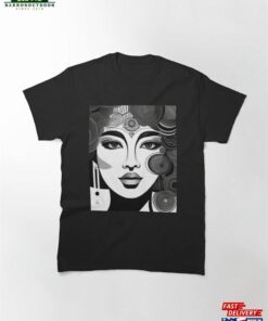 Cool Girl Portrait Art Classic T-Shirt