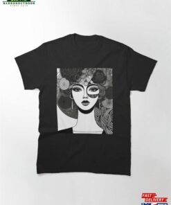 Cool Girl Portrait Art Classic T-Shirt Hoodie Cool Girl Portrait Art Classic T-Shirt Hoodie