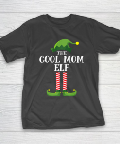 Cool Mom Elf Matching Family Group Christmas Party Pajama T-Shirt