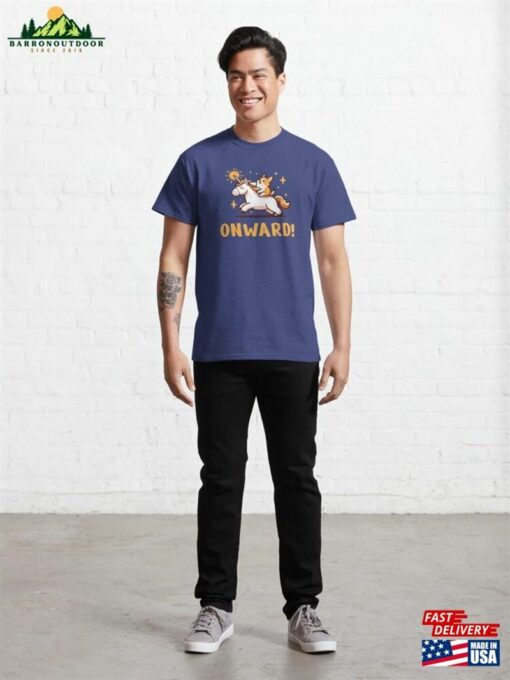 Corgi Riding Unicorn Classic T-Shirt Hoodie