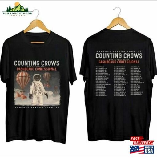 Counting Crows Banshee Season Tour 2023 Shirt Band Fan Concert T-Shirt Unisex