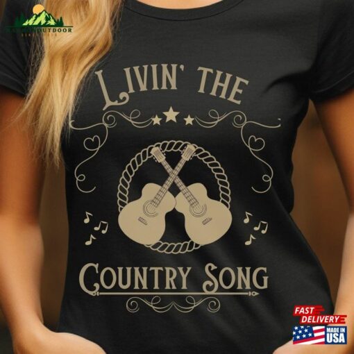 Country Music T-Shirt Guitar Shirt Lover Sweatshirt