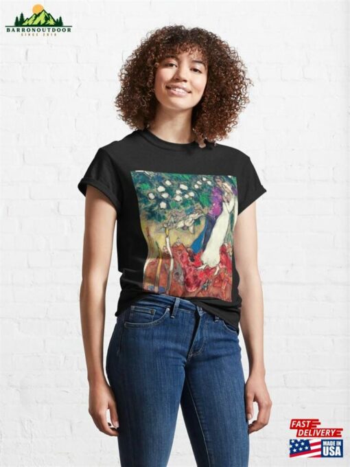 Couple Du Village Dessin Par Marc Chagall Paintings Artwork Classic T-Shirt Hoodie