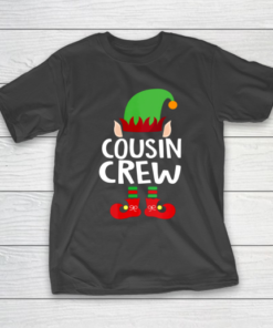 Cousin Crew ELF T Shirt Gift Family Matching Christmas Ugly T-Shirt