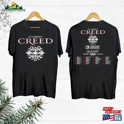 Creed Band 2024 Tour Summer Of ’99 Shirt Fan Gift Concert Merch Hoodie T-Shirt