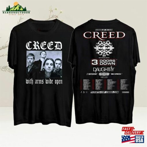 Creed Band 2024 Tour Summer Of’99 Shirt Fan Gift Concert Merch Sweatshirt Unisex