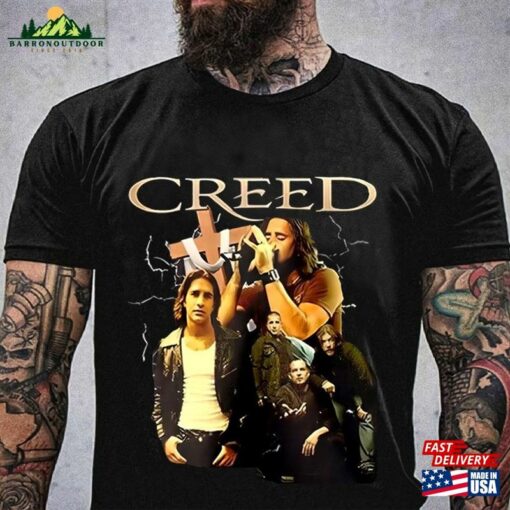 Creed Rock Band Music Tour 2Sided Shirt 3 Doors Down 2024 T-Shirt Concert Tee Fans Hoodie Unisex Classic