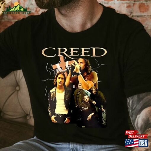 Creed Rock Band Music Tour 2Sided Shirt 3 Doors Down 2024 T-Shirt Concert Tee Fans Hoodie Unisex Classic