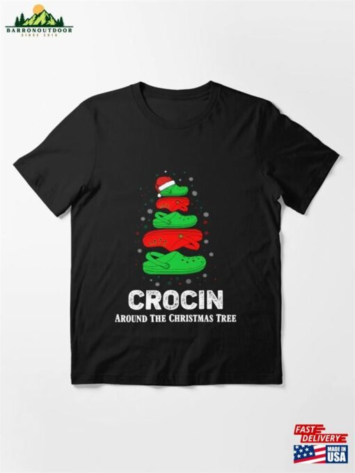 Crocin Around The Christmas Tree Family Pajamas Funny Xmas 2023 2024 Gift Essential T-Shirt Hoodie