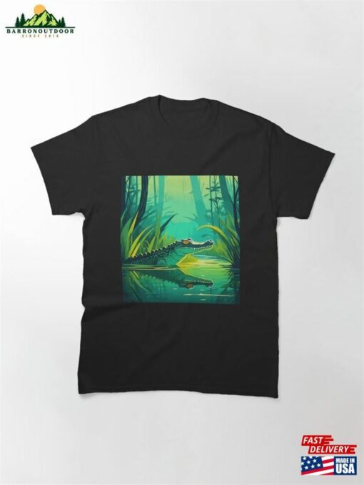 Crocodile Artwork Classic T-Shirt Hoodie