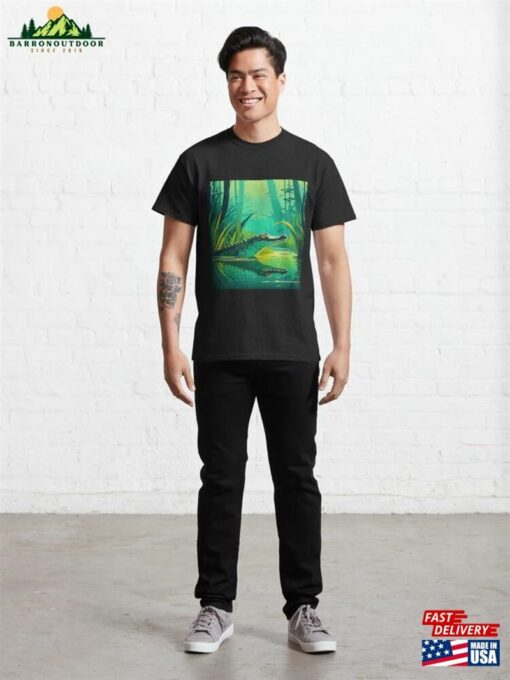 Crocodile Artwork Classic T-Shirt Hoodie