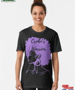 Crohn’s Warrior Disease Awareness Support Graphic T-Shirt Sweatshirt Classic