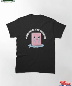 Crying Over Fictional Character Pink Book Classic T-Shirt Unisex