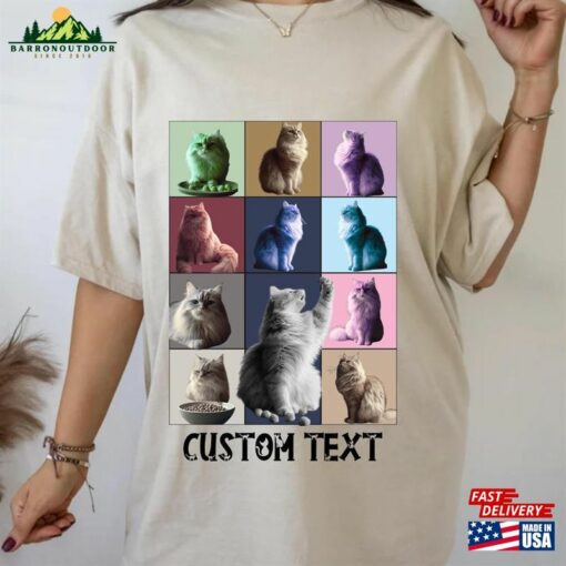 Custom Eras Tour Shirt Cat Pet Portrait T-Shirt Hoodie