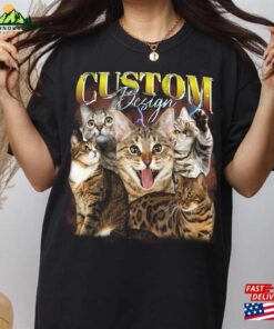 Custom Pet Photo Vintage Washed Shirt Cat Comfort Colors T-Shirt Classic