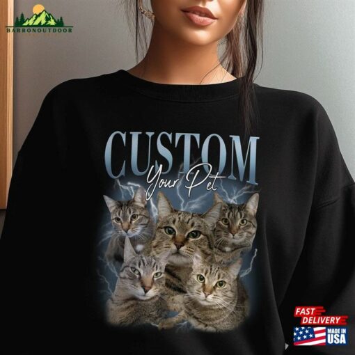 Custom Pet Vintage Shirt Cat Your Own Bootleg Shirts Dog Classic Hoodie