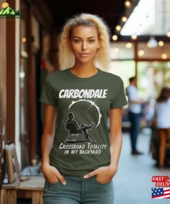 Custom Total Solar Eclipse Tee Carbondale Crossroad Totality In My Backyard 8 April 2024 Path Of Astronomy Gift For Lovers Classic Unisex