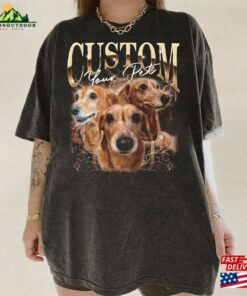 Custom Vintage Hip Hop Pet Tee Personalized With Your Own Dog Or Cat Portrait Makes The Perfect Gift Classic T-Shirt